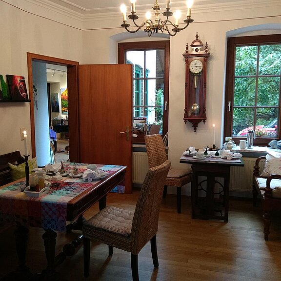 Hier gibt es das Frühstück