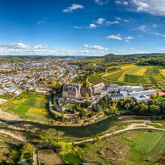 Blick auf das Kloster Kalvarienberg